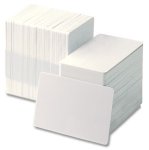 Carte plastiche neutre spessore 0,76 laminate conf.100 pz. euro 10,00 +iva COD. CB.0010